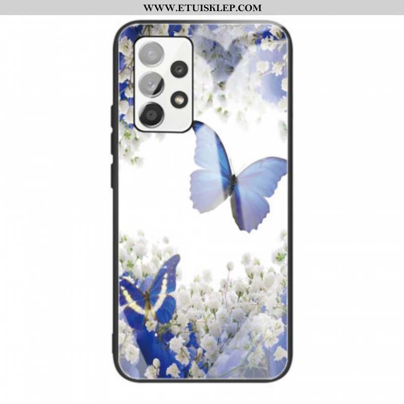 Etui do Samsung Galaxy A53 5G Szkło Hartowane W Kształcie Motyli